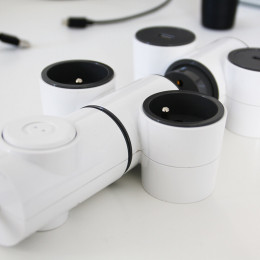 Chargeur 2xusb 2.1a Modulowatt + 1p 16a