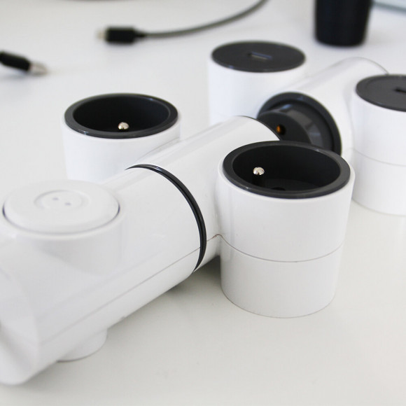 Chargeur 2xusb 2.1a Modulowatt + 1p 16a