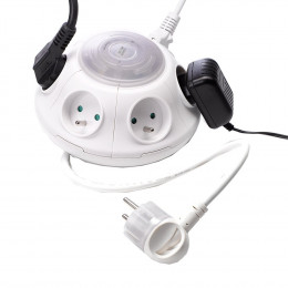 Multiprise Twister 6 Prises Parafoudre 1.70m  - Watt And Co