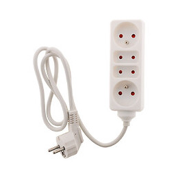 Bloc Multiprise 2x 6a + 2x 16a Blanc - Zenitech