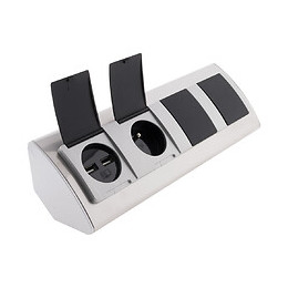 Multiprise D'angle Avec Clapets De Protection 3 Prises + 2 Usb - Otio