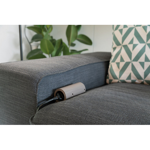 Multiprise Pour Canapé 1 Prise 2p+t 16a + 2 Usb - Marron - Thomson