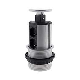 Bloc Cuisine Escamotable Ø100mm 4 Prises - Otio