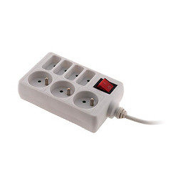 Bloc Multiprise 4x 6a + 3x 16a Blanc - Zenitech