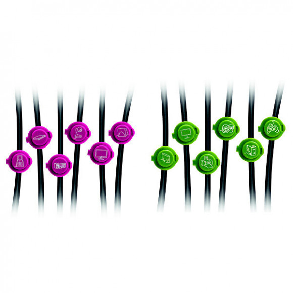 Pack De 12 Clips D'identification Des Câbles - 760003