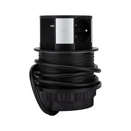 Bloc Multiprise Encastrable 3 Prises 16a + 2x Usb Et Chargeur Induction - Otio