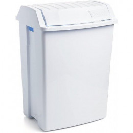 Poubelle Blanche 49l Tatay
