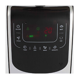 Ventilateur Brumisateur 90w 136cm Noir Et Gris - Dom385