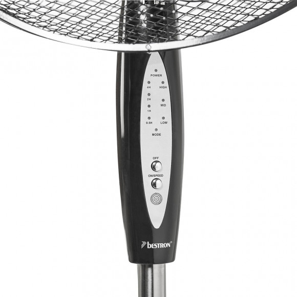 Ventilateur Sur Pied 45cm 45w Noir Avec Télécommande - Asv45zr