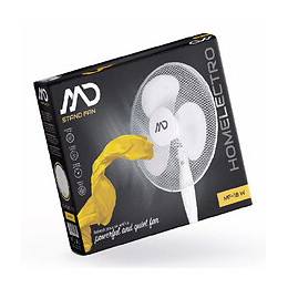 Ventilateur Sur Pied 40cm 40w 3 Vitesses Blanc - Mf18w