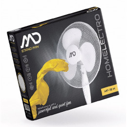 Ventilateur Sur Pied 40cm 40w 3 Vitesses Blanc - Mf18w