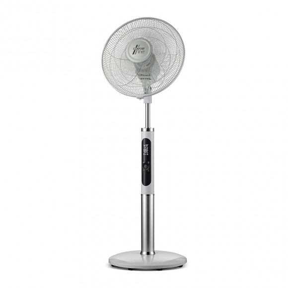 Ventilateur Sur Pied 40cm 60w 3 Vitesses Blanc - Vlp.majestic