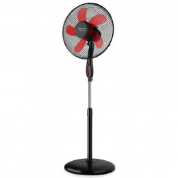 Ventilateur Sur Pied 3 Vitesses 40cm 41w Noir Et Rouge - Ponent 16c Elegance Cr