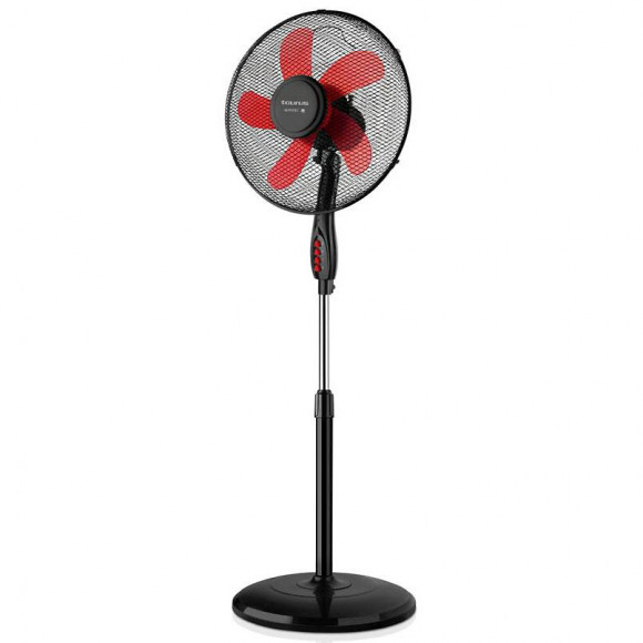 Ventilateur Sur Pied 3 Vitesses 40cm 41w Noir Et Rouge - Ponent 16c Elegance Cr