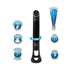 Ventilateur Tour Oscillant Quietset/ / Télécommande / Coloris  Noir  Honeywell - Hyf290e4