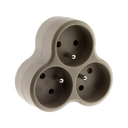Triplite Triangulaire 3x16a Taupe - Zenitech