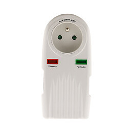 Parafoudre 1 Prise Protection Téléphone + Tv F/f 9,52mm (+ 2 Raccords Sat M/f)