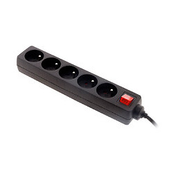 Bloc 5 Prises 16a 2p+t Inter Noir - Zenitech