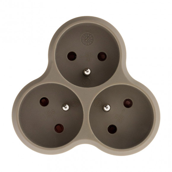 Triplite Triangulaire 3x16a Taupe - Zenitech