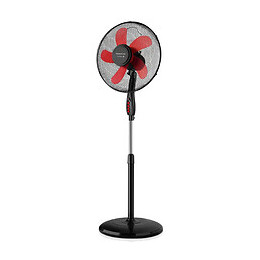 Ventilateur Sur Pied 3 Vitesses 40cm 41w Noir Et Rouge - Ponent 16c Elegance Cr