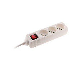 Bloc 3 Prises 16a 2p+t Avec Interrupteur Blanc - Zenitech