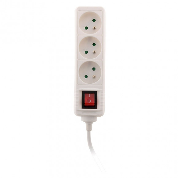 Bloc 3 Prises 16a 2p+t Avec Interrupteur Blanc - Zenitech