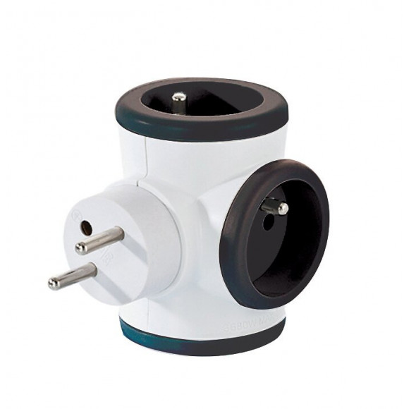 Triplite 3x16a Rotative Noire - Watt And Co