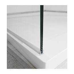 Paroi Indus - Paroi 140x200x0,8cm - Verre Trempé - Tablette - Finitions Noir Mat