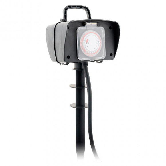 Piquet 2 Prises 2p+t Câble H07rn-f 3g1,5mm² Ip44 + Programmateur - Zenitech