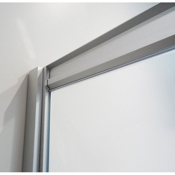 Façade Napa - Façade Coulissante 160x195x0,6cm - Verre Trempé - Finitions Chromé