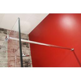 Barre Murale Extensible De 69 À 120cm - Fixation De Parois De Douche 8mm - Inox
