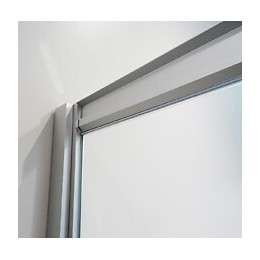 Façade Napa - Façade Coulissante 160x195x0,6cm - Verre Trempé - Finitions Chromé