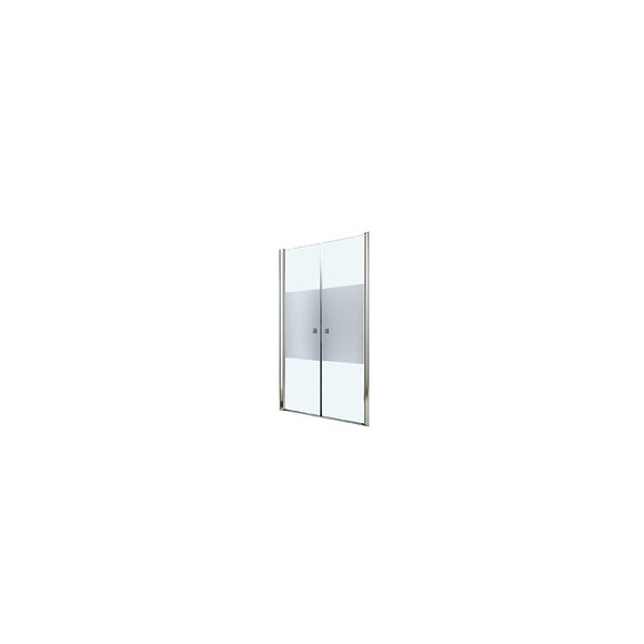 Façade Frisco - Portes Battantes 90x194,5cm - Verre Trempé G - Finitions Chromé