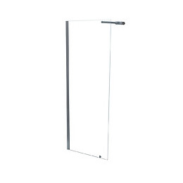 Paroi Cariba - Paroi 80x210x0,6cm - Verre Trempé - 1 Volet - Finitions Chromé