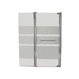 Pare-baignoire Rosa - Paroi 120x140x0,4cm - Verre Trempé - Finition Chromé