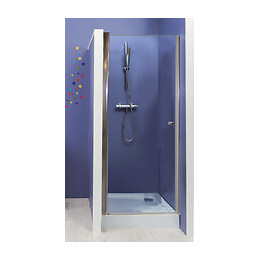 Façade Frisco - Portes Pivotantes 80x194,5cm - Verre Trempé T - Finitions Chromé