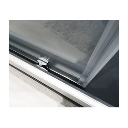 Façade Napa - Façade Coulissante 140x195x0,6cm - Verre Trempé - Finitions Chromé