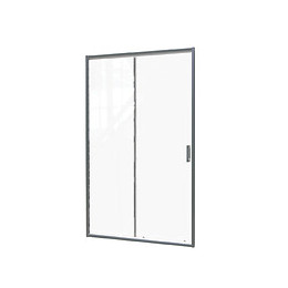 Façade Napa - Façade Coulissante 140x195x0,6cm - Verre Trempé - Finitions Chromé