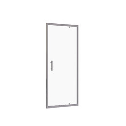 Façade Ekla - Façade Pivotante 90x185x0,6cm - Verre Trempé - Finitions Chromé