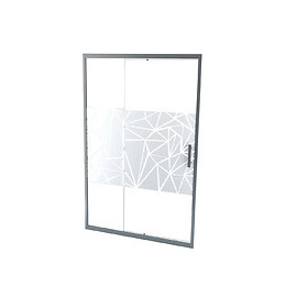 Façade Ekla - Façade Pivotante 120x185x0,6cm - Verre Trempé Finition Sérigraphié