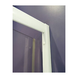 Façade Missi - Façade Pivotante 90x185x0,4cm - Verre Trempé - Finitions Blanc