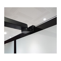 Paroi Veria - Paroi 140x200x0,8cm - Verre Trempé - Décor Et Finitions Noir Mat