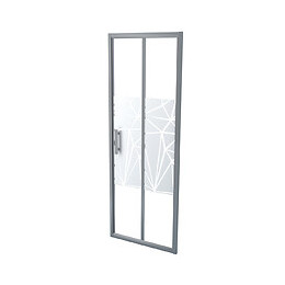 Façade Ekla - Façade Pliante 70x185x0,6cm - Verre Trempé - Finitions Sérigraphié