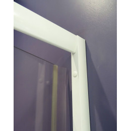 Façade Missi - Façade Pivotante 90x185x0,4cm - Verre Trempé - Finitions Blanc