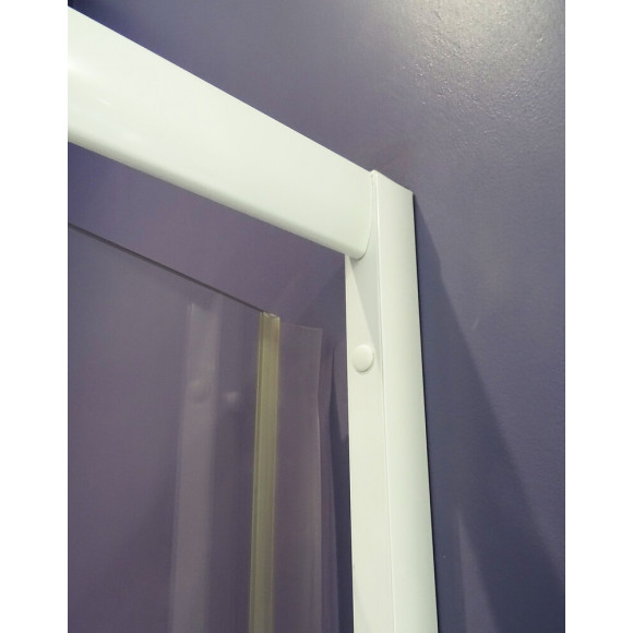 Façade Missi - Façade Pivotante 90x185x0,4cm - Verre Trempé - Finitions Blanc