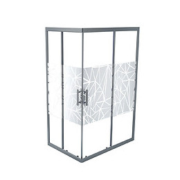 Façade Ekla - Façades D'angle 120x185x0,6cm - Verre Trempé Finition Sérigraphié