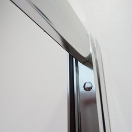 Façade Ekla - Façade Pliante 90x185x0,6cm - Verre Trempé - Finitions Chromé