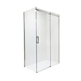 Façade Simi - Façade Coulissante 120x210x0,8cm - Verre Trempé - Finitions Chromé