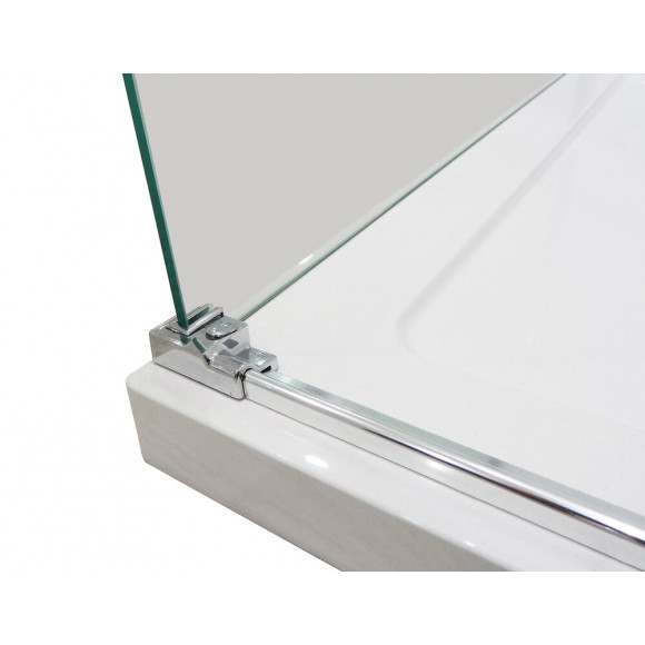 Façade Simi - Façade Coulissante 120x210x0,8cm - Verre Trempé - Finitions Chromé