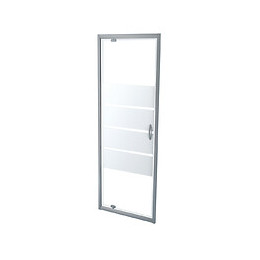 Façade Shiva - Façade Pivotante 70x190x0,5cm - Verre Trempé - Finitions Chromé